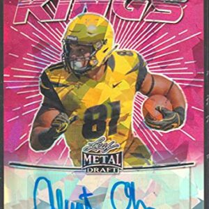 2020 Leaf Metal Draft Touchdown Kings Wave Pink Autograph #TK-AO2 Albert Okwuegbunam RC Rookie AUTO 7/10 Football Trading Card