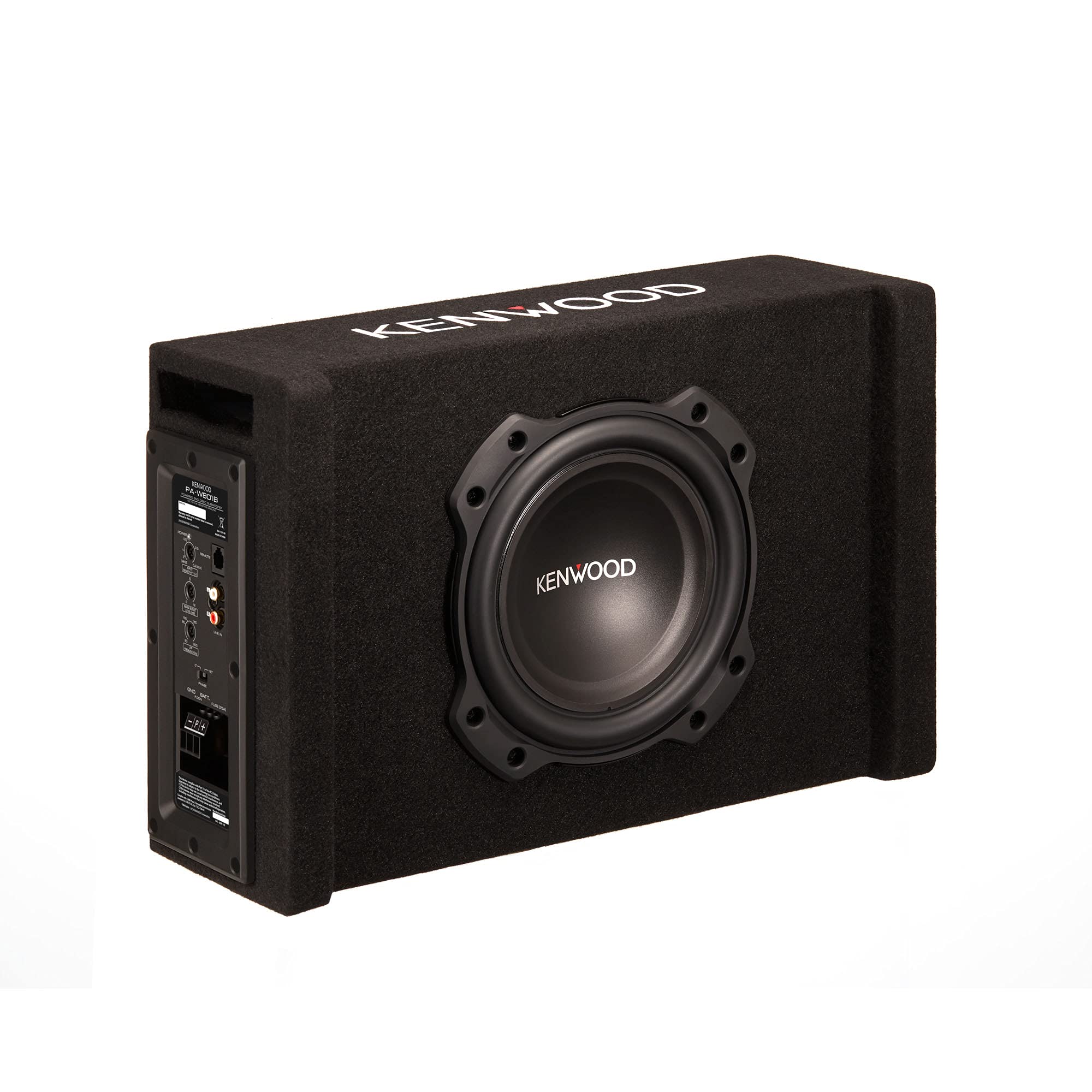 Kenwood PAW801B 8 400-Watt Oversized Powered Subwoofer in Vented Enclosure (PA-W801B)