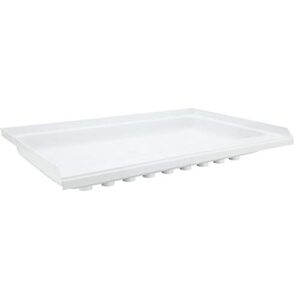 recpro rv shower pan | 36" x 24" x 5" left drain in white | rv shower base | camper shower pan