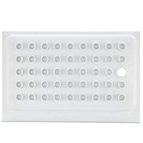 RecPro RV Shower Pan | 36" x 24" x 5" Left Drain in White | RV Shower Base | Camper Shower Pan