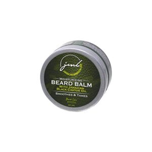 beard balm leave in conditioner – jamaican mango & lime – natural ingredients grooming for men with shea butter, strengthens & softens beards & mustaches, styles and hold, moisturize, & shine 2 oz
