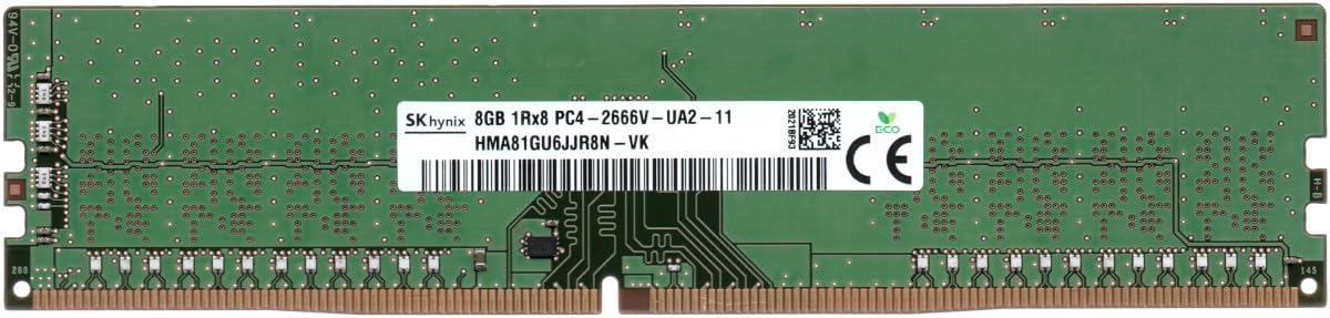 HMA81GU6JJR8N-VK HYNIX 8GB 1RX8 PC4-2666V-U Memory Module (1X8GB)