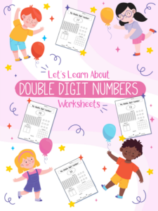 let's learn about double digit numbers worksheets