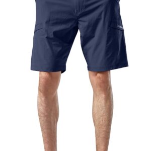 Mr.Stream Men's Hiking Relaxed Fit Golf Lounge Quick Drying Fishing Nylon Casual Shorts 3202 Blue L