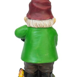 9.5 inch Green Garden Gnome with Water Can Y