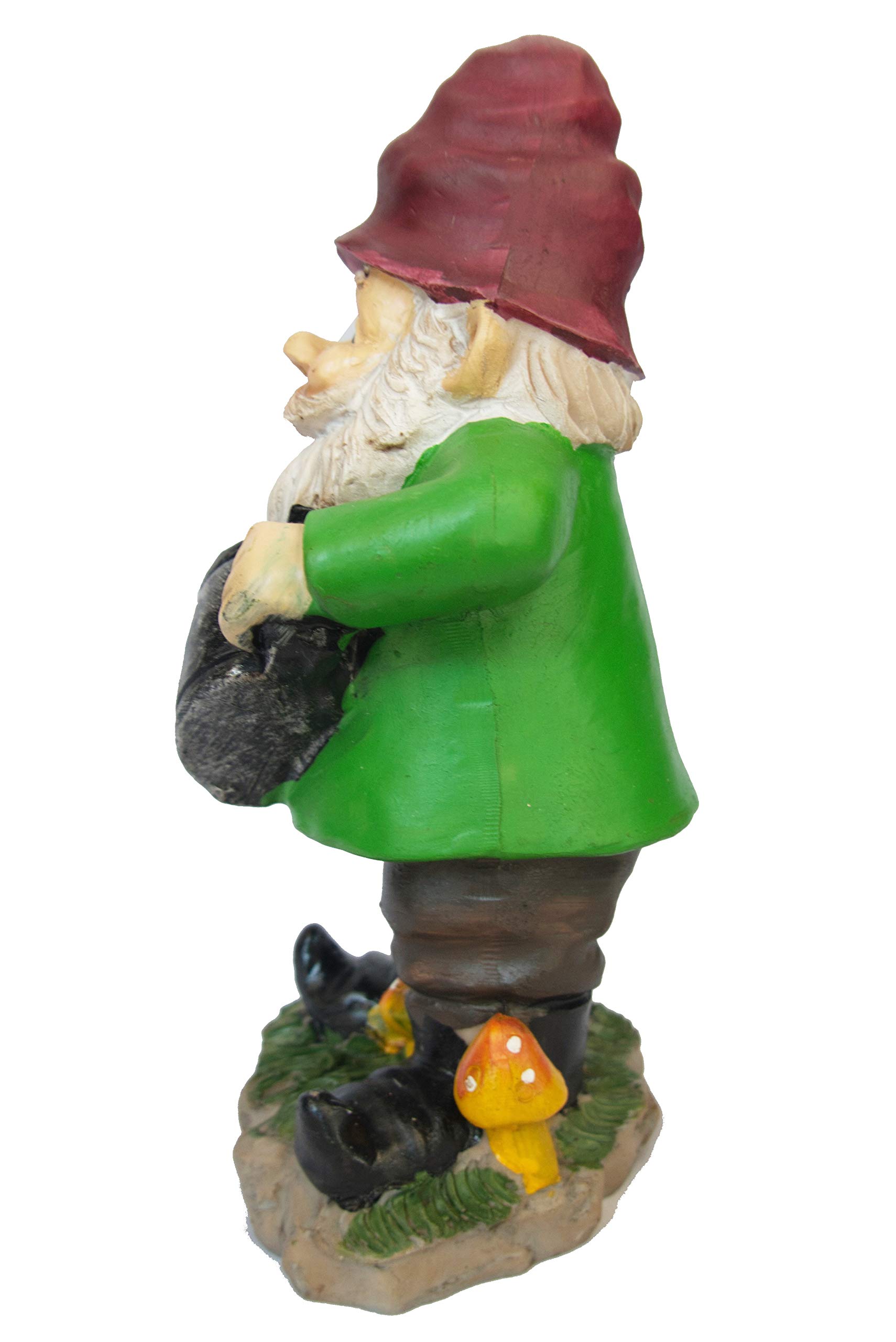 9.5 inch Green Garden Gnome with Water Can Y