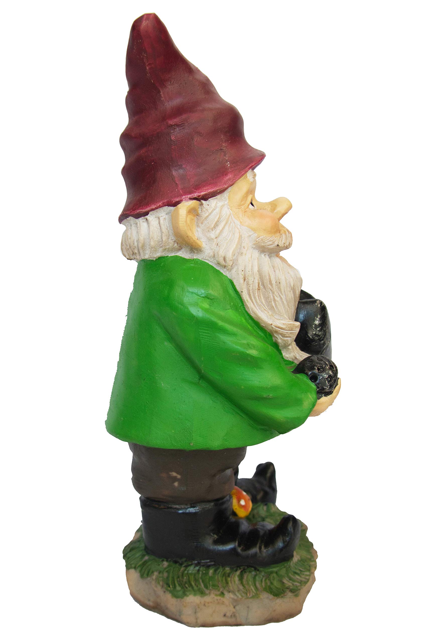 9.5 inch Green Garden Gnome with Water Can Y