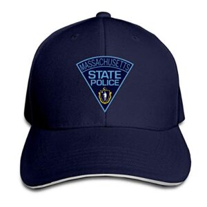 Massachusetts State Police Hat Baseball Cap Duck Tongue Cap Fashion Cap Navy