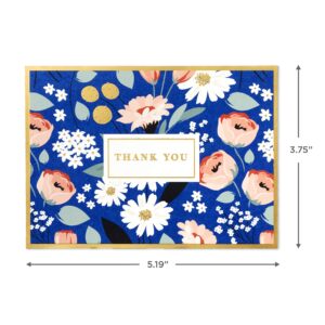 Hallmark Thank You Cards Assortment, Pink and Blue Floral (50 Thank You Notes with Envelopes for Wedding, Bridal Shower, Baby Shower, Business, Graduation)