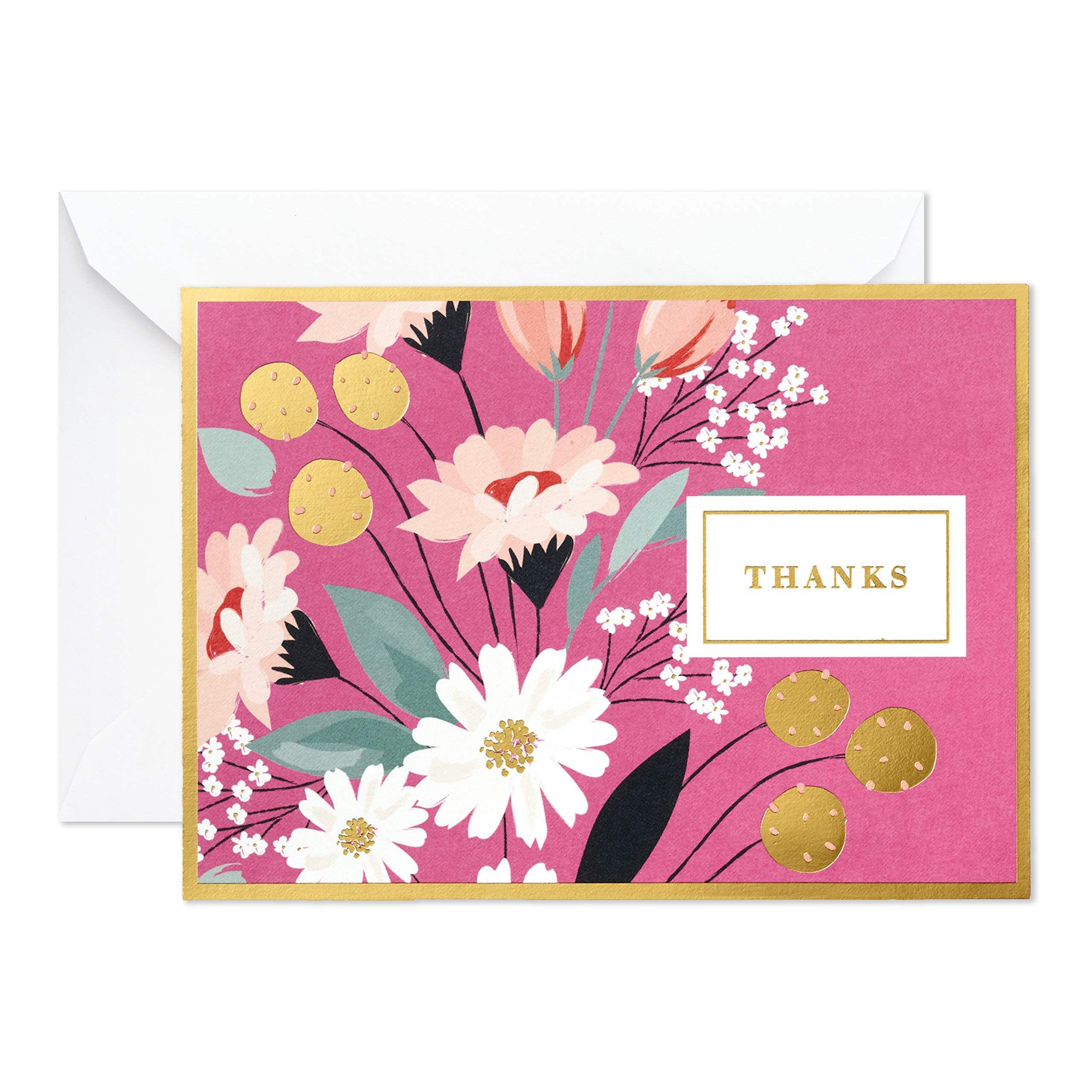 Hallmark Thank You Cards Assortment, Pink and Blue Floral (50 Thank You Notes with Envelopes for Wedding, Bridal Shower, Baby Shower, Business, Graduation)