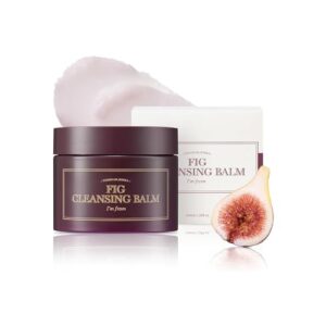 i'm from] fig cleansing balm 100ml, korean makeup remover, vegan, easy to rinse off, fig oil water 7.8% with peptide and amino acid, makeup meltaway, makeup melting balm to oil