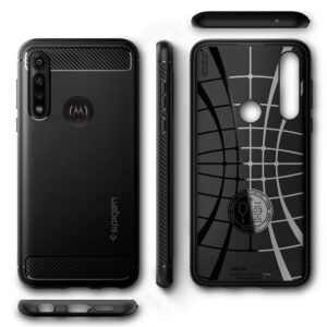 Spigen Rugged Armor Designed for Moto G Power Case (2020) - Matte Black