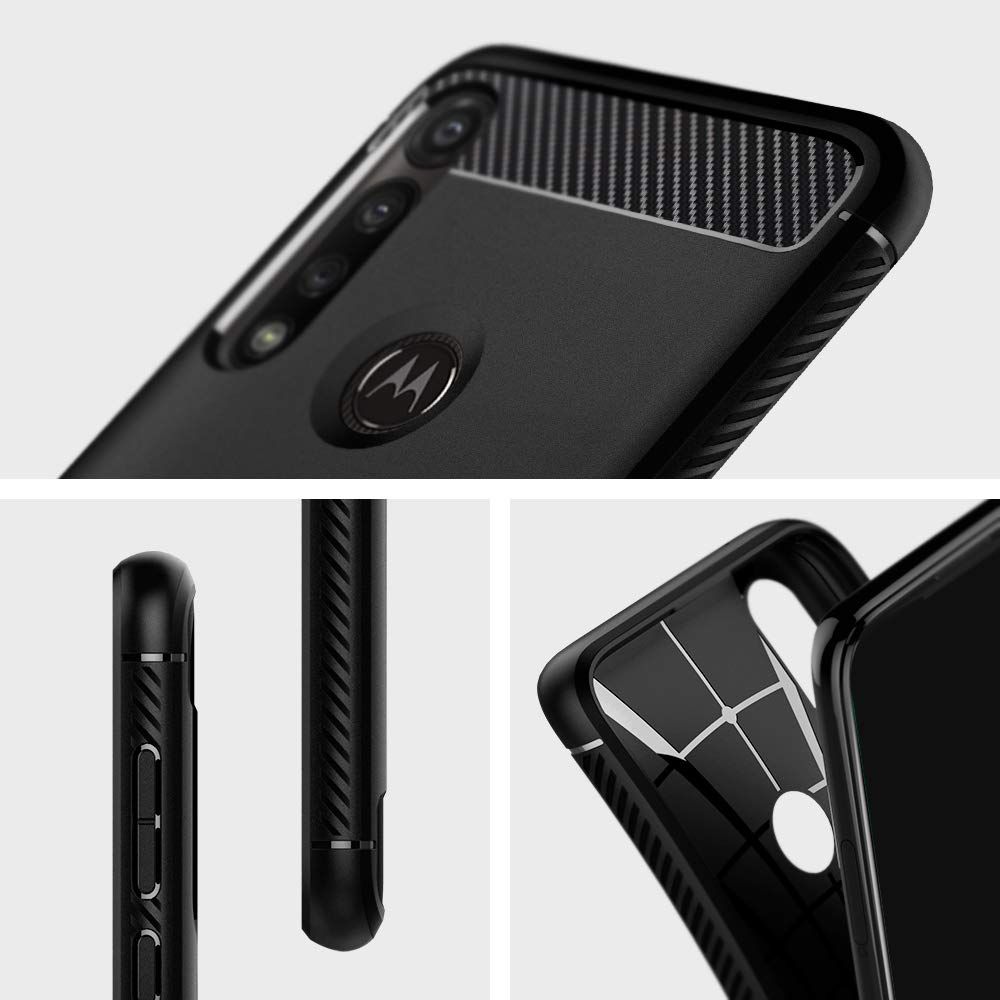 Spigen Rugged Armor Designed for Moto G Power Case (2020) - Matte Black