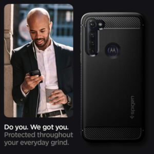 Spigen Rugged Armor Designed for Moto G Stylus Case (2020) / Designed for Moto G Pro Case (2020) - Matte Black