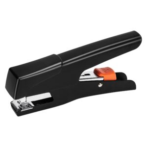 amazon basics effortless hand held plier stapler, 25 sheet capacity, black