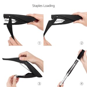 Amazon Basics Hand Held Plier Stapler, 25 Sheet Capacity, Black