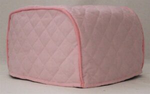 simple home inspirations solid quilted cover compatible with the ninja foodi grill (pink)