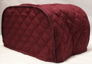 simple home inspirations solid quilted cover compatible with the ninja foodi grill (burgundy)