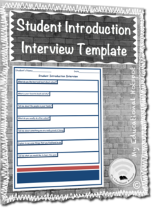 get to know you student introduction interview questions template