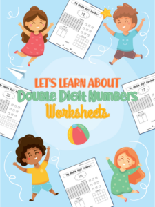 let's learn about double digit numbers worksheets