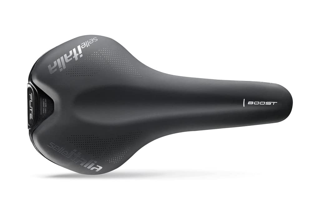 Selle Italia Flite Boost TM, L, Road, MTB, and Gravel Bike Saddle - for Men and Women, Short Nose Racing Seat, 248 x 130mm, 235g