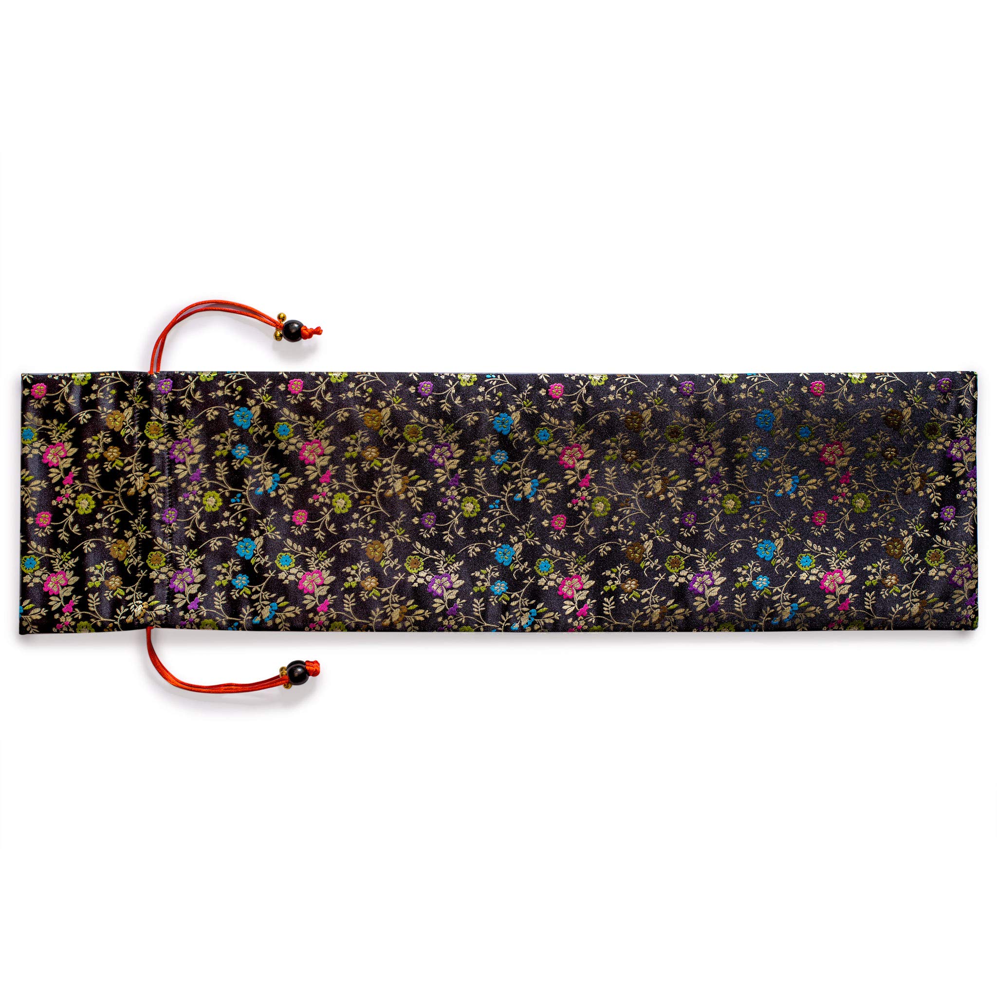 Yellow Mountain Imports Protective Sleeve for Mahjong Racks and Pushers - Floral - 26 Inches