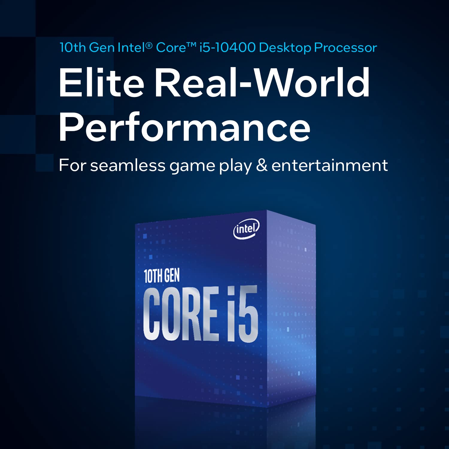 Intel Core i5-10400 Desktop Processor 6 Cores up to 4.3 GHz LGA1200 (Intel 400 Series Chipset) 65W, Model Number: BX8070110400