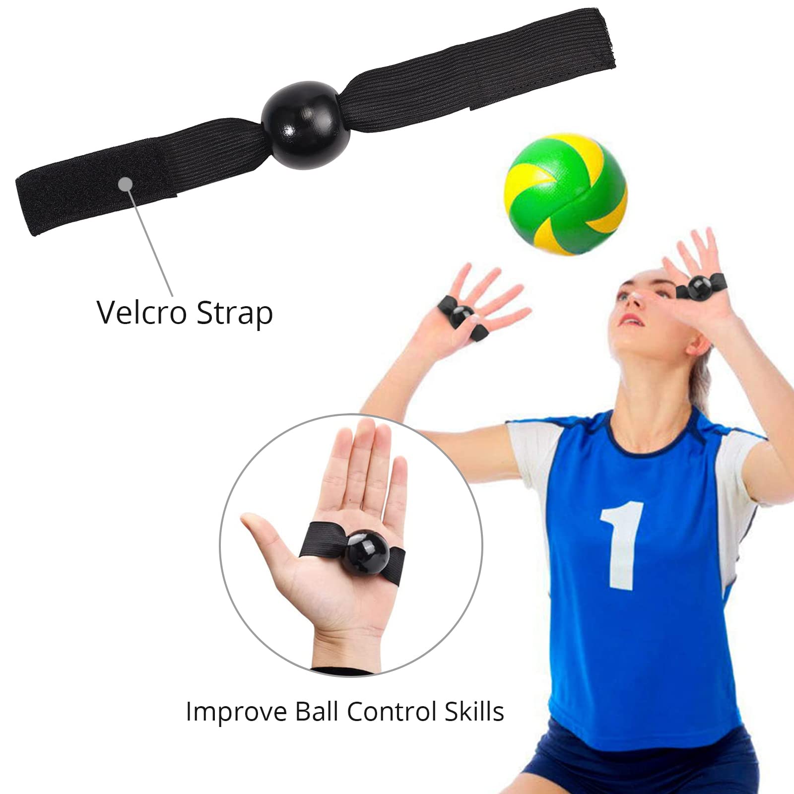 Tanice Volleyball Training Equipment Aid - Solo Practice Trainer for Serving, Setting, Spiking & Arm Swing, Returns Ball After Every Swing, Great Gift for Beginners & Pro