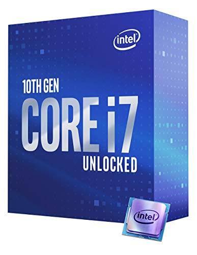 Intel Core i7-10700K Desktop Processor 8 Cores up to 5.1 GHz Unlocked LGA1200 (Intel 400 Series Chipset) 125W (BX8070110700K)