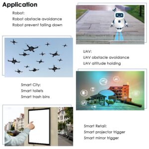 Benewake TF-Luna LiDAR Module Range Finder Sensor Single-Point Micro Ranging Module for Arduino Pixhawk 5V UART IIC Interface