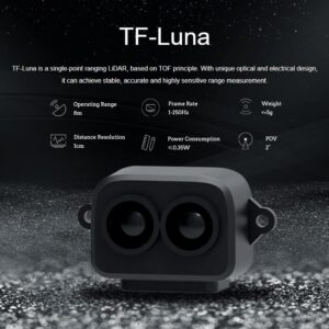 Benewake TF-Luna LiDAR Module Range Finder Sensor Single-Point Micro Ranging Module for Arduino Pixhawk 5V UART IIC Interface