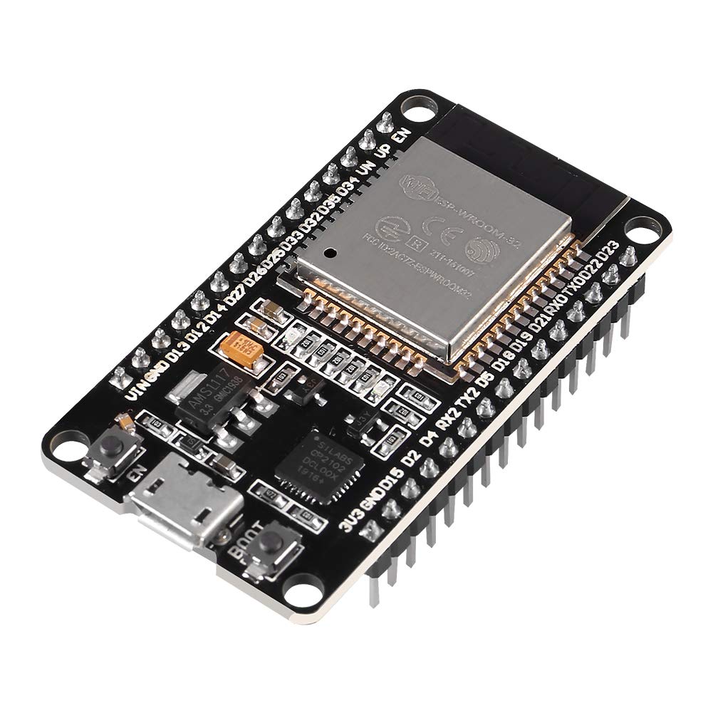 3PCS ESP32 ESP-32S WiFi Development Board NodeMCU ESP-WROOM-32 Microcontroller 2.4GHz Dual-Core WiFi Bluetooth Processor Integrated Chip CP2102