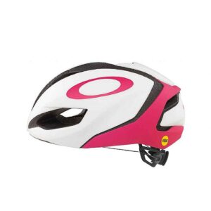 oakley aro5 men's mtb cycling helmet - white/rubine red/large