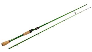 collapsible 2 piece carrot stix spinning wild wild green pro greenwater inshore fishing rod (7'6" medium)