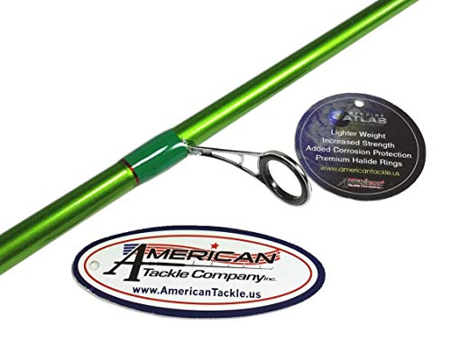 Collapsible 2 Piece Carrot Stix Spinning Wild Wild Green PRO Greenwater Inshore Fishing Rod (7'6" Medium)