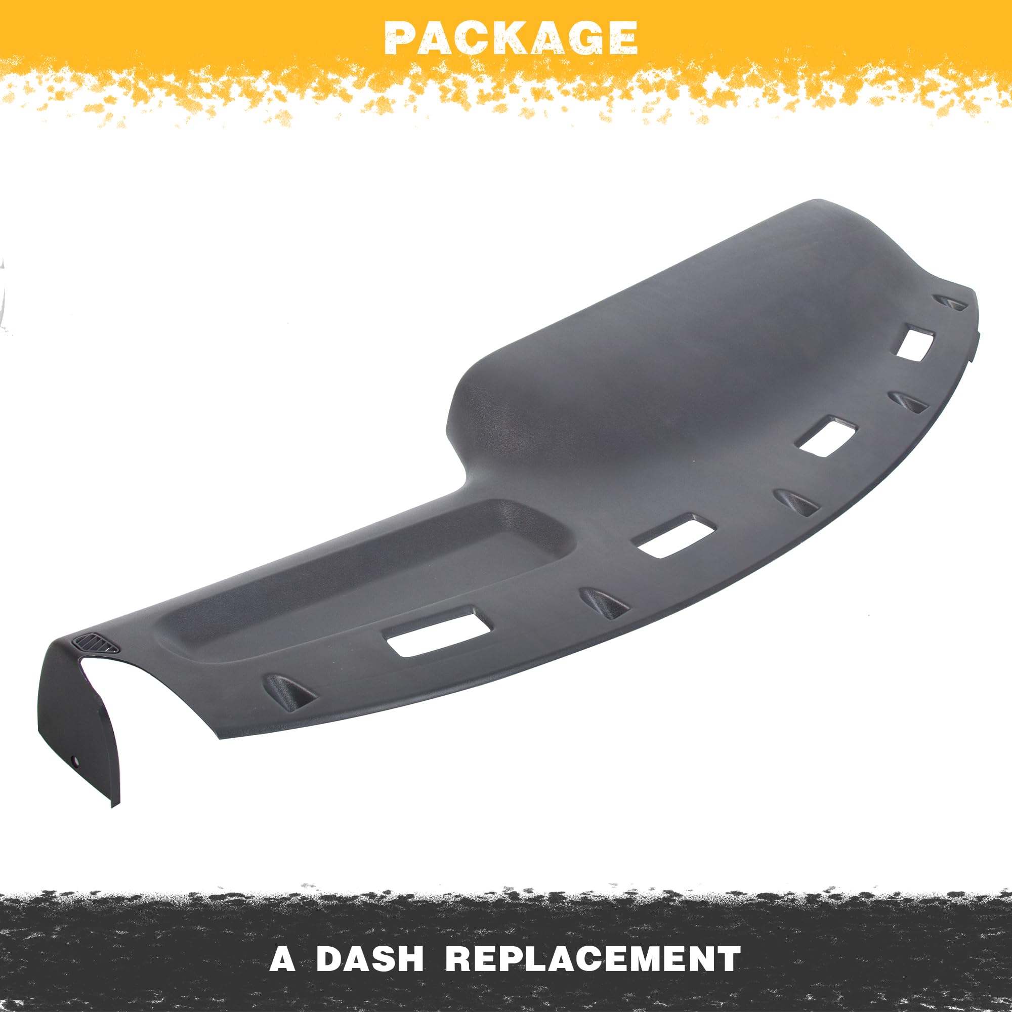 KUAFU Dash Replacement Compatible with 1994-1997 Dodge Ram 1500 2500 3500 Gray Top Dash Panel Cover Dashboard Replace for Part Number # 5EY72RC8