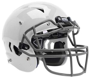 schutt sports vengeance a11+ youth football helmet with facemask, white, medium