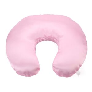 Pro Goleem Satin Nursing Pillow Cover Silk Feeling Soft Feeding Pillow Slipcover for Breastfeeding Moms Fits Standard Infant Nursing Pillow or Positioner Pink