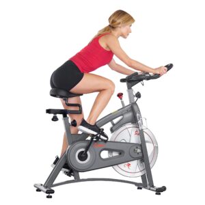 sunny health & fitness endurance indoor cycling exercise bike with magnetic resistance and optional exclusive sunnyfit® app and smart bluetooth connectivity