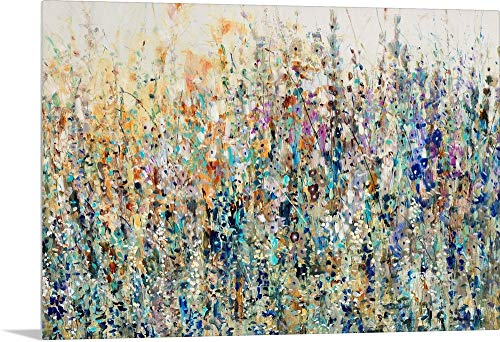 GREATBIGCANVAS Thicket Wildflowers by Tim O’Toole, Acrylic Floral Home Décor – Botanical Wall Art Print for Kitchen – Painting for Living Room or Bathroom, 36"x24"