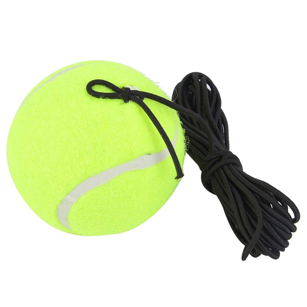 Tennis Ball, Tennis Ball Parking Aid,Tennis Beginner Training Ball with Elastic Rubber String for Single Practice, Rubber Woolen Trainer Tennis Ball