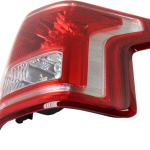 Evan Fischer Tail Light Assembly Set Compatible with 2015-2017 Ford F-150 With Bulbs Driver and Passenger Side