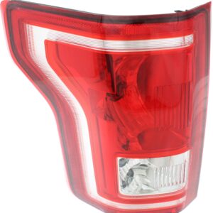 Evan Fischer Tail Light Assembly Set Compatible with 2015-2017 Ford F-150 With Bulbs Driver and Passenger Side