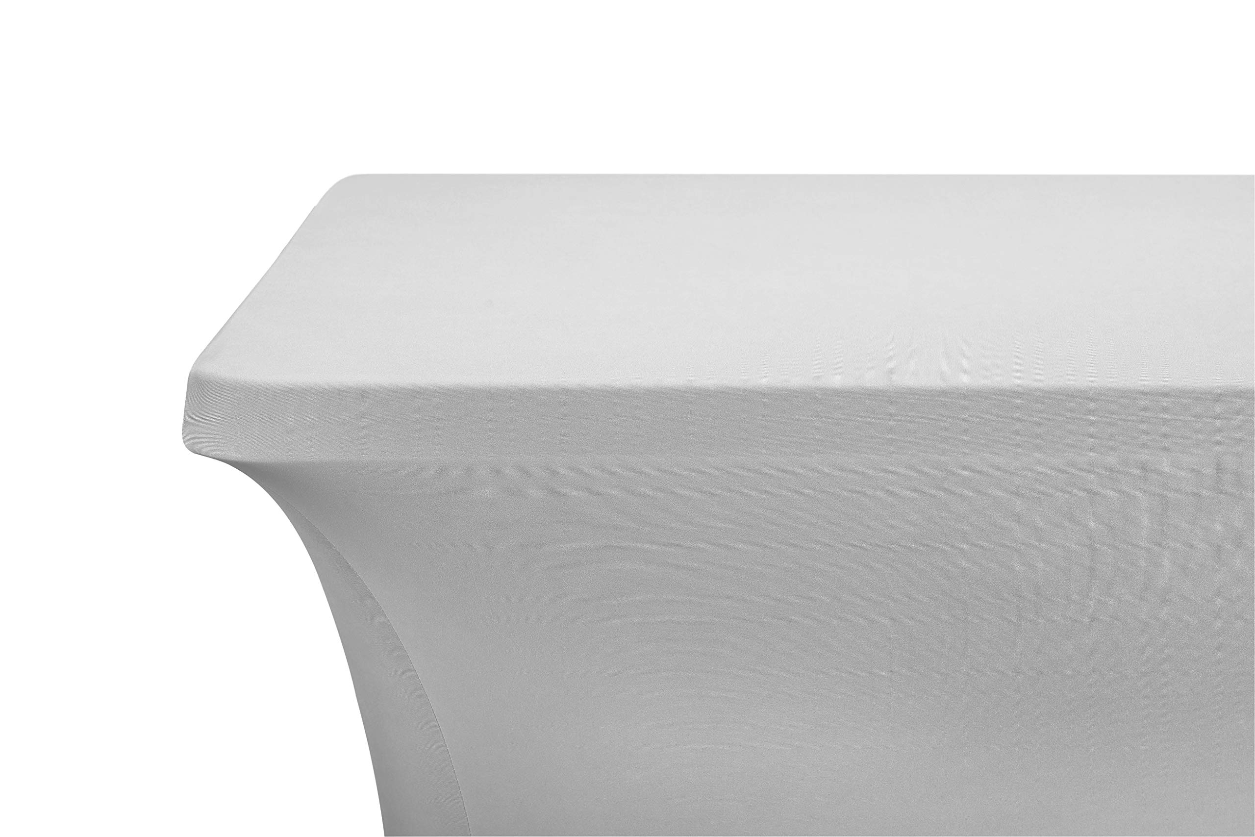 LZY Spandex Fitted Stretch Table Cover for 6 ft or 4ft or 8ft Folding Table, Rectangular Cocktail Tablecloth, Perfect for Party or Banquet