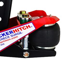 Shocker Gooseneck Air Hitch & Coupler for Gatormade Trailers, 3-15/16"RND AnglePin 2-5/16"Ball Coupler