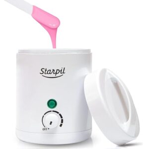 starpil wax machine - mini wax warmer for hair removal 4oz / 125g – best for hard wax beads – use for hair removal – adjustable temperature wax pot for facial hair