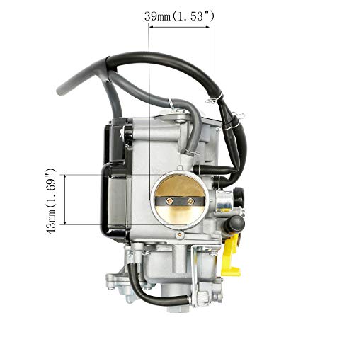 TRX400 Carburetor Fits 1999-2008 Honda Sportrax 400 TRX400EX 2x4, 2001-2015 Honda Sportrax TRX400, 2009-2014 Honda TRX400X, 1999-2000 Honda FourTrax TRX400 Replaces# 16100-HN1-013, 16100-HN1-A43