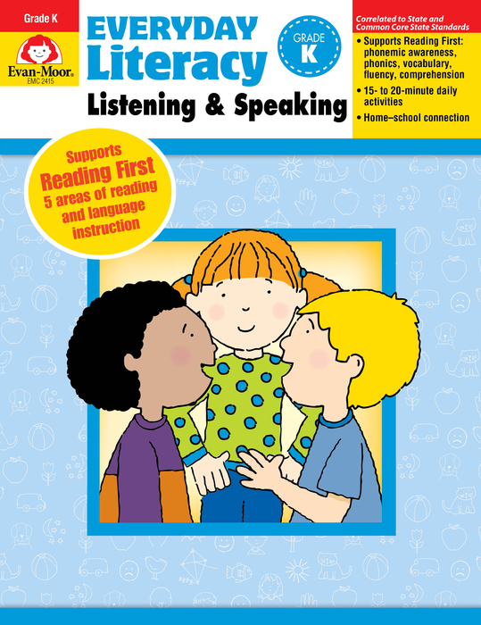 Everyday Literacy: Listening and Speaking, Grade K - Teacher's Edition, E-book