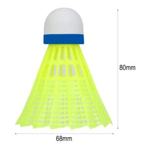 Shuttlecocks 6pcs Professional Badminton Ball Yellow Nylon Shuttlecocks Indoor Outdoor Sports Practice Training Badminton