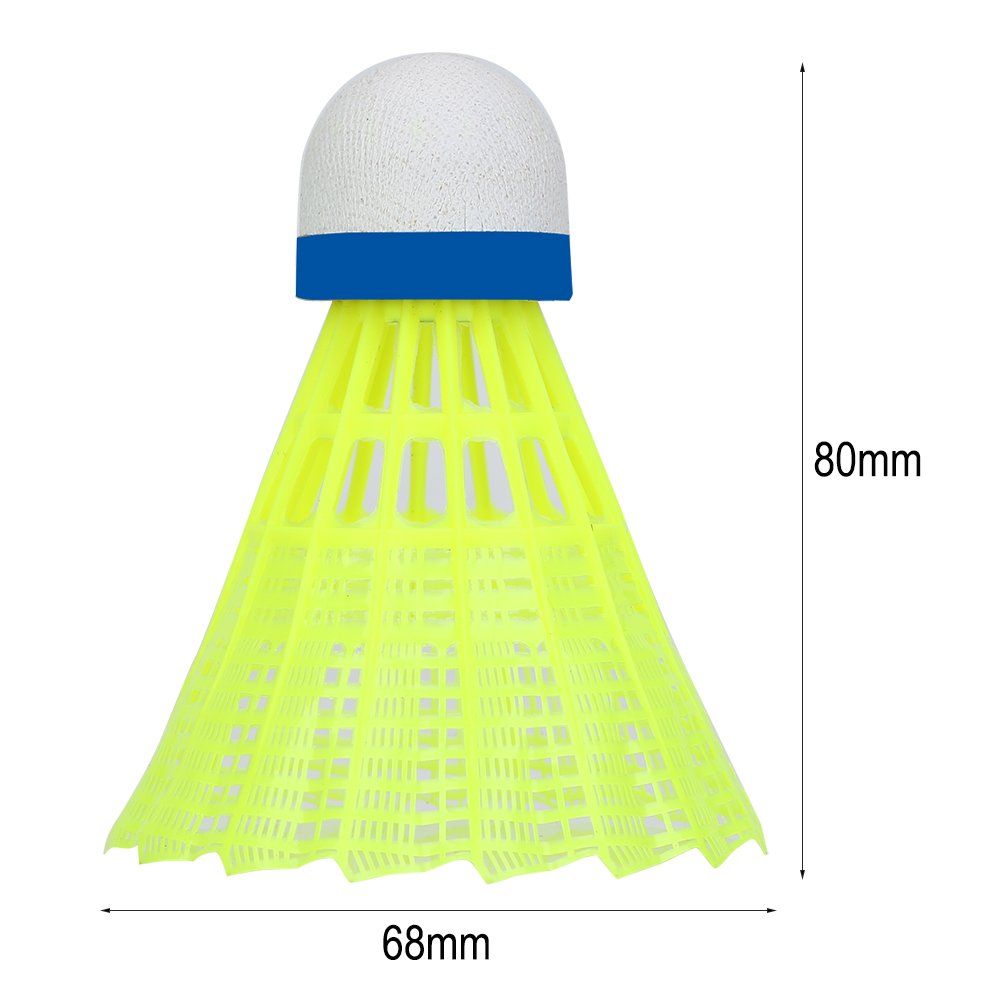 Shuttlecocks 6pcs Professional Badminton Ball Yellow Nylon Shuttlecocks Indoor Outdoor Sports Practice Training Badminton